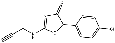 5-(4-Chlorophenyl)-2-(2-propynylamino)-2-oxazolin-4-one 结构式