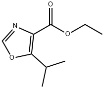 Ethyl 5-isopropyl-1,3-oxazole-4-carboxylate Struktur