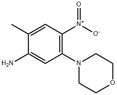 2-METHYL-5-MORPHOLIN-4-YL-4-NITRO-PHENYLAMINE Struktur