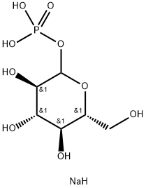 D-グルコピラノース1-(りん酸ジナトリウム) 化学構造式