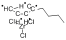 三塩化N-ブチルシクロペンタジエニルジルコニウム 化学構造式