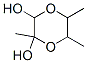 2,5,6-トリメチル-1,4-ジオキサン-2,3-ジオール 化学構造式
