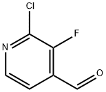 2-CHLORO-3-FLUORO-4-FORMYLPYRIDINE Structure
