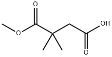 2,2-二甲基琥珀酸 1-甲酯,32980-26-0,结构式