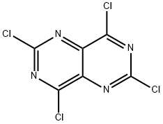 2,4,6,8-TETRACHLOROPYRIMIDO[5,4-D]PYRIMIDINE Structure