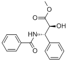 (2R,3S)-3-苯甲酰氨基-2-羟基-3-苯基丙酸甲酯 结构式
