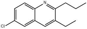 6-CHLORO-3-ETHYL-2-PROPYL-QUINOLINE Struktur