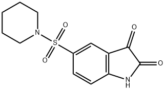 5-(PIPERIDIN-1-YLSULFONYL)-1H-INDOLE-2,3-DIONE Structure