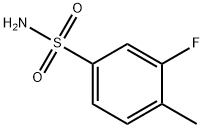 3-フルオロ-4-メチルベンゼンスルホンアミド 化学構造式