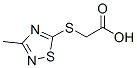 2-[(3-Methyl-1,2,4-thiadiazol-5-yl)thio]acetic acid Structure