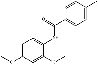 N-(2,4-ジメトキシフェニル)-4-メチルベンズアミド 化学構造式