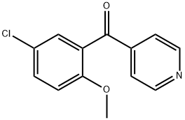 (5-Chloro-2-methoxyphenyl)-4-pyridinyl-methanone Structure