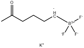 POTASSIUM 5-OXOHEXYLTRIFLUOROBORATE 化学構造式
