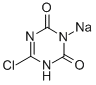 6-chloro-1,3,5-triazine-2,4(1H,3H)-dione, sodium salt   Structure