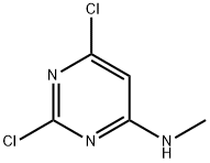 2,6-ジクロロ-N-メチルピリミジン-4-アミン 化学構造式