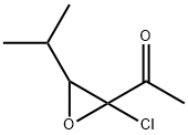 Ethanone,  1-[2-chloro-3-(1-methylethyl)oxiranyl]-  (9CI) Structure