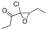 3-Heptanone,  4-chloro-4,5-epoxy-  (8CI) Structure