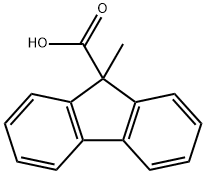 9-METHYL-9H-FLUORENE-9-CARBOXYLIC ACID, 3300-17-2, 结构式