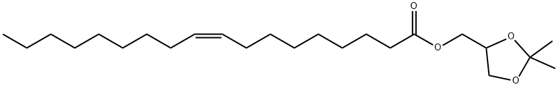 (Z)-9-Octadecenoic acid 2,2-dimethyl-1,3-dioxolan-4-ylmethyl ester Structure