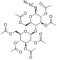七-O-乙酰基-BETA-麦芽糖基叠氮化物, 33012-49-6, 结构式
