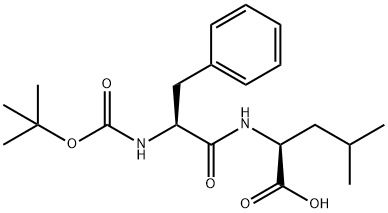 ALPHA-叔丁氧羰基-L-苯丙氨酰-L-亮氨酸, 33014-68-5, 结构式