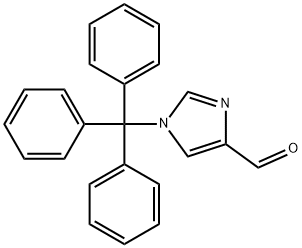 1-トリチルイミダゾール-4-カルボキシアルデヒド 化学構造式