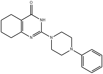 5,6,7,8-Tetrahydro-2-(4-phenyl-1-piperazinyl)-4-quinazolinol Structure