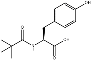 N-ピバロイル-L-チロシン 化学構造式