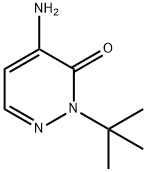 4-アミノ-2-(TERT-ブチル)-3(2H)-ピリダジノン 化学構造式