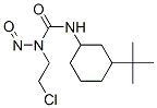 3-(3-tert-ブチルシクロヘキシル)-1-(2-クロロエチル)-1-ニトロソ尿素 化学構造式