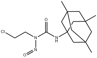 N-(2-Chloroethyl)-N-nitroso-N'-(3,5,7-trimethyltricyclo[3.3.1.13,7]decan-1-yl)urea Struktur