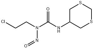 N-(2-Chloroethyl)-N-nitroso-N'-(1,3-dithian-5-yl)urea Structure