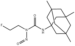 1-(2-Fluoroethyl)-1-nitroso-3-(3,5,7-trimethyladamantan-1-yl)urea 结构式