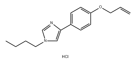 1-Butyl-4-(p-allyloxyphenyl)imidazole hydrochloride 结构式