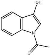 N-アセチル-3-ヒドロキシインドール 化学構造式