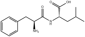 N-(L-フェニルアラニル)-L-ロイシン 化学構造式