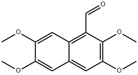 2,3,6,7-四甲氧基-1-萘甲醛,33033-34-0,结构式