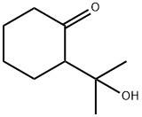 Cyclohexanone,  2-(1-hydroxy-1-methylethyl)- Structure