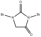 1,3-dibromoimidazolidine-2,4-dione Struktur