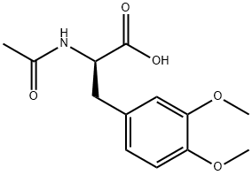 (R)-N-ACETYL-3,4-DIMETHOXYPHENYLALANINE Struktur