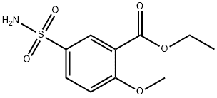2-甲氧基-5-磺酰胺基苯甲酸乙酯 结构式