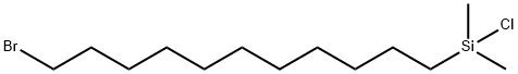11-BROMOUNDECYLDIMETHYLCHLOROSILANE 化学構造式
