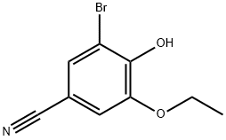3-BROMO-5-ETHOXY-4-HYDROXY-BENZONITRILE Struktur