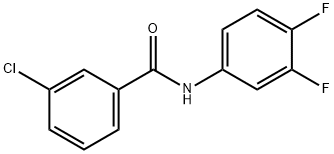 3-chloro-N-(3,4-difluorophenyl)benzamide Structure