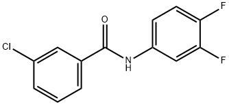 3-氯-N-(3,4-二氟苯基)苯甲酰胺,330469-03-9,结构式