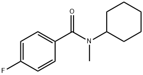 N-Cyclohexyl-4-fluoro-N-MethylbenzaMide, 97% Structure