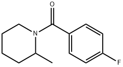 1-(4-フルオロベンゾイル)-2-メチルピペリジン 化学構造式