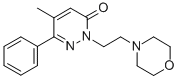 5-Methyl-2-(2-morpholinoethyl)-6-phenyl-3(2H)-pyridazinone,33048-46-3,结构式