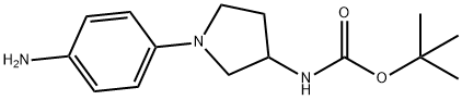 [1-(4-AMINO-PHENYL)-PYRROLIDIN-3-YL]-CARBAMIC ACID TERT-BUTYL ESTER,330551-18-3,结构式