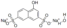 1-NAPHTHOL-3,6-DISULFONIC ACID, DISODIUM  SALT HYDRATE, TECH. Struktur